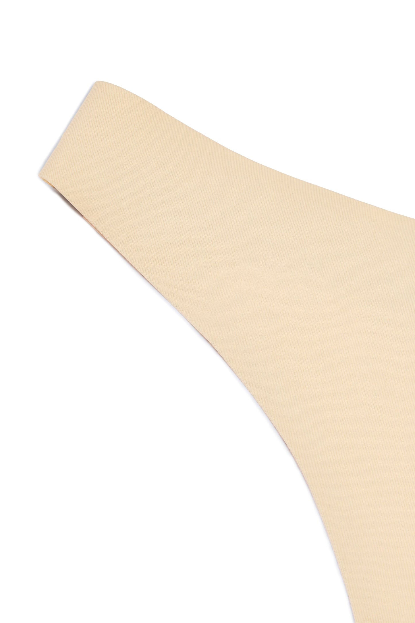 Seamless Knit Thong in Warm Peach