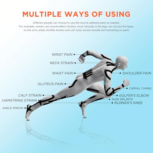 OK TAPE Precut Elastic Kinesiology Tape, 20 Strips, 2inch x 16ft, 2 Rolls | Sensitive Skin Friendly Latex Free Hypoallergenic Athletic Tape Roll for Muscle Joint Knee Waterproof Red - color: Red, size: 2 Rolls