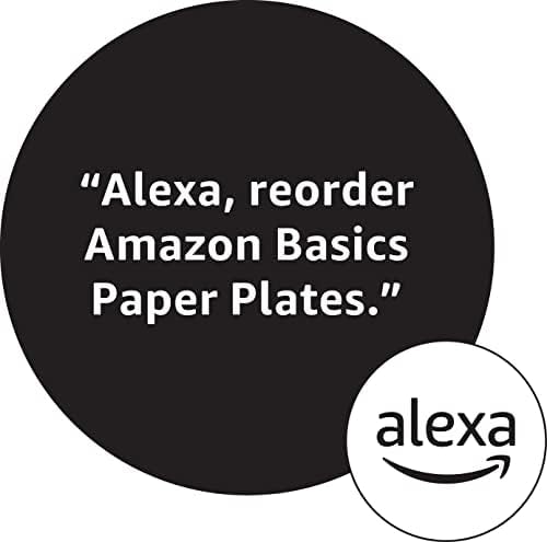 Amazon Basics Everyday Paper Plates, 8.62 Inch, Disposable, 200 Count
