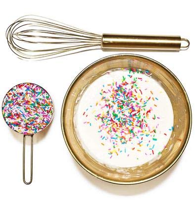 Fancy Sprinkles Classic Rainbow Crunchy Jimmies, Real Sugar, For Ice Cream, Cookies, Cakes, Cupcakes, Dessert Decorating, Original, Mulit-Colored, Rainbow Sprinkles (0.5c)
