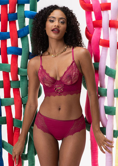 PEPPA Sexy Red Lace Boyshort Panties