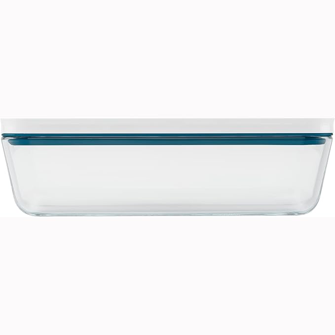 ZWILLING Fresh & Save Airtight Glass Food Storage Containers with Lids, Meal Prep Containers, One Size, La Mer
