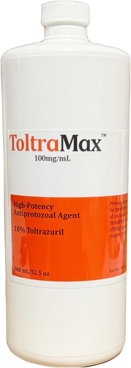 Toltrazuril 10.0% for Horses, Dogs, Cats, 960mL/32.4 Ounce, for Non-Food Chain Animals