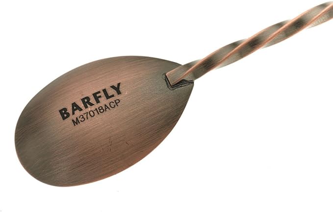 Barfly Bar Spoon, Muddler 11 13/16" (30 cm), Antique Copper