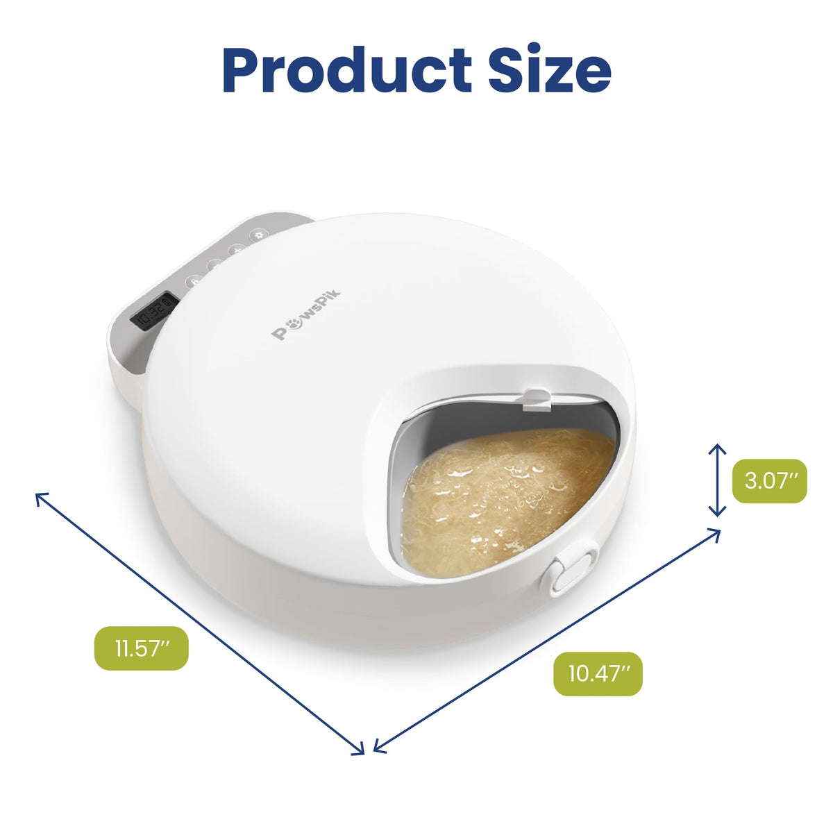 PawsPik Smart 4-Meal Automatic Wet Food Pet Feeder, 4-Cup Capacity