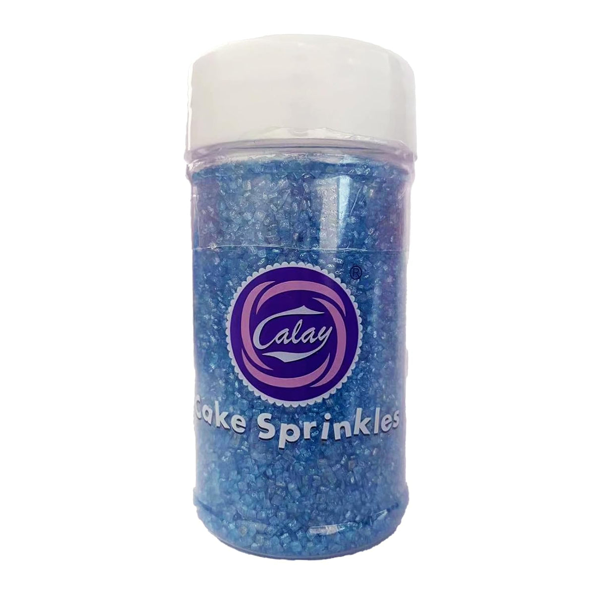 Sentovac Blue Sanding Sugar for Baking Edible Sparkling Sugar Sprinkles Coarse Sugar Crystals for Baking Topping Cake Cookie Cupcake Topper Ice Cream Decoration Supplies 3.2 OZ