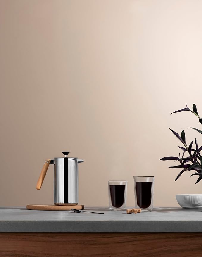 Bodum 34 oz Douro Double Wall French Press Coffee Maker, Polished Stainless Steel