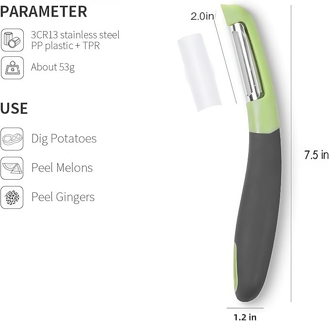 Fanmusic Swivel peelers - potato peelers,Fruit and vegetable peelers for kitchen (I)