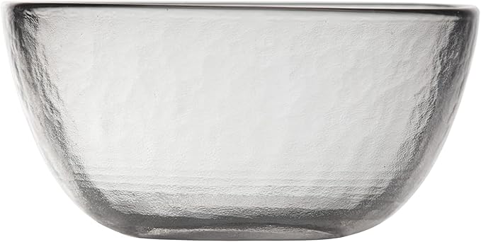 FORTESSA Los Cabos Tableware, 16-Piece Glass Dinnerware Set with 4 Dinner Plates, 4 Salad Plates, 4 Coupe Bowls and 4 Cereal Bowls, Dishwasher-Safe Glass Plate Set, Clear