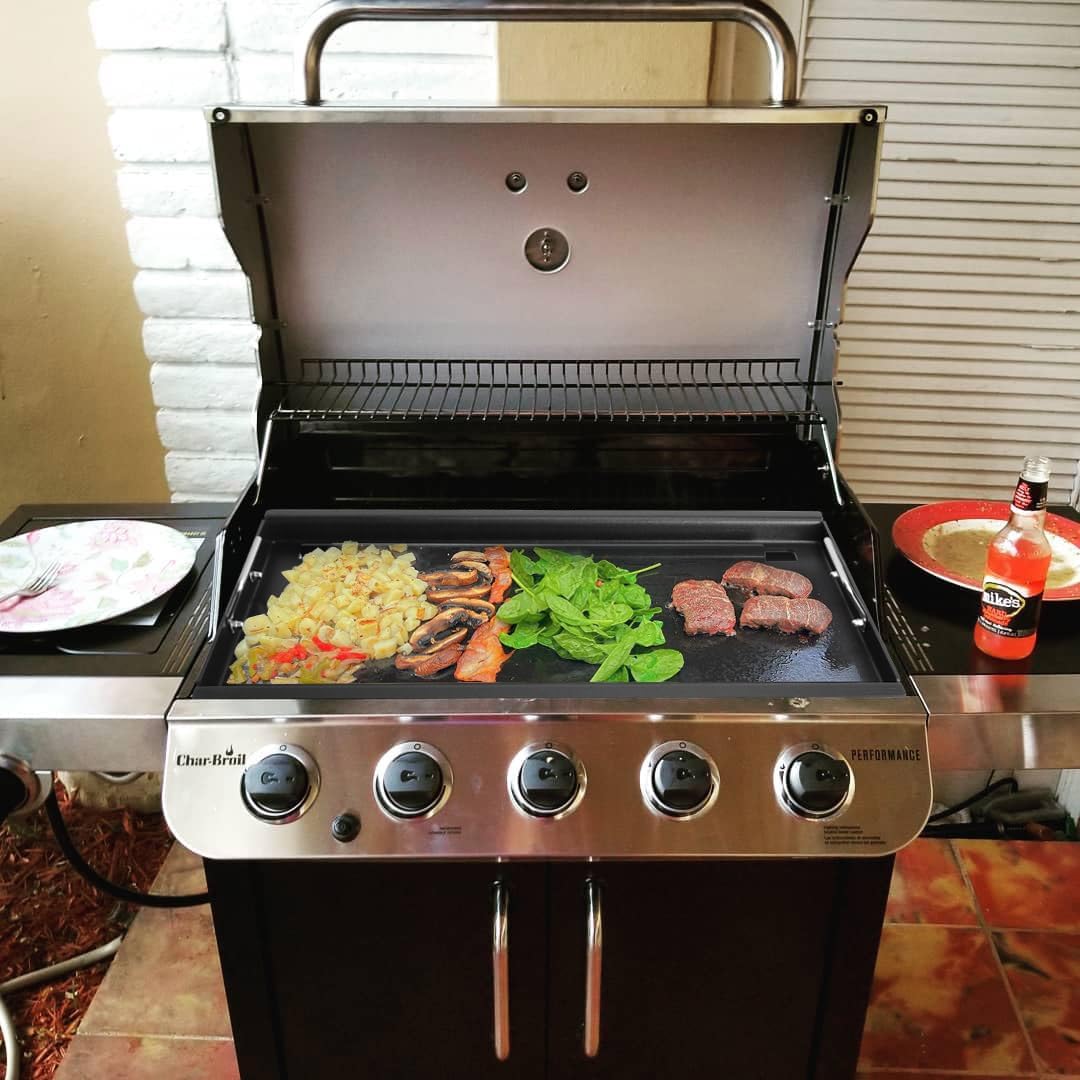 Full Size Griddle for Charbroil Performance 5 Burner, Flat Top Griddle for Charbroil Grill 463275517 463243518 463243519 463275717 463372017 463348017, Replace for G470-0002-W1 G470-0003-W1