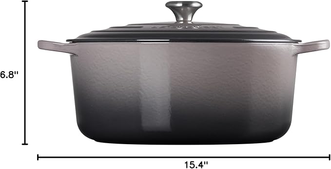 Le Creuset Enameled Cast Iron Signature Round Dutch Oven, 13.25 qt., Oyster