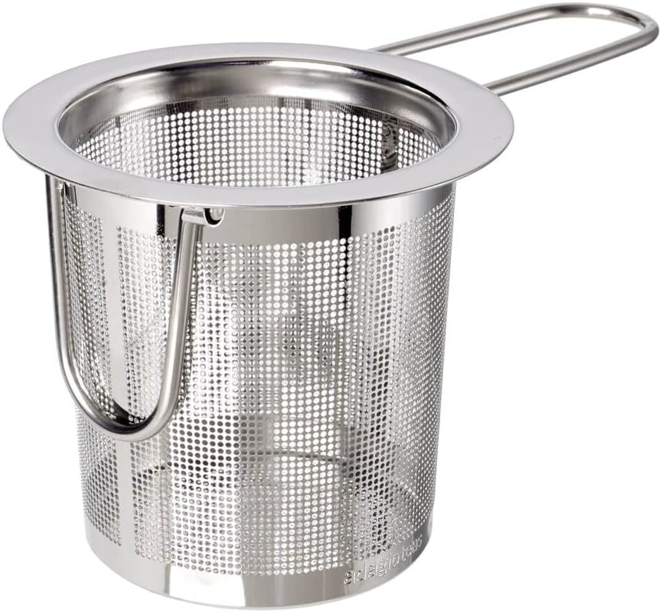 Stainless Steel Infuser to Steep Loose Tea. Folding Arms allow it to Fit Any Mug. Dishwasher safe and easy to clean.