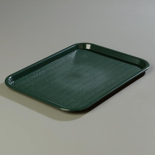 Carlisle FoodService Products CT121608 Café Standard Cafeteria / Fast Food Tray, 12" x 16", Forest Green