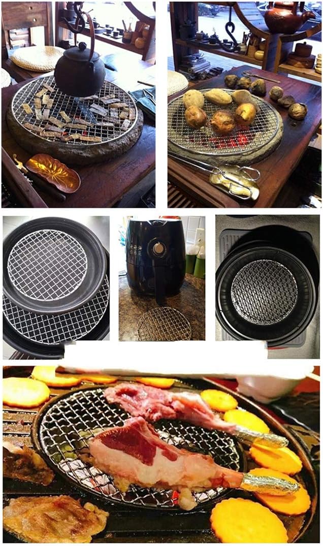 11" Round Cooling Rack Baking 304 Stainless Steel Versatile Steaming Grilling Fit Air Fryer,Cake Pan, Oven