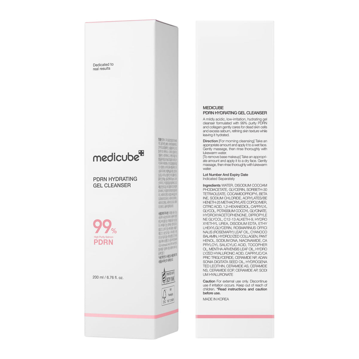 medicube PDRN Jelly to Foam Cleanser - Gentle Low pH Hydrating Cleanser