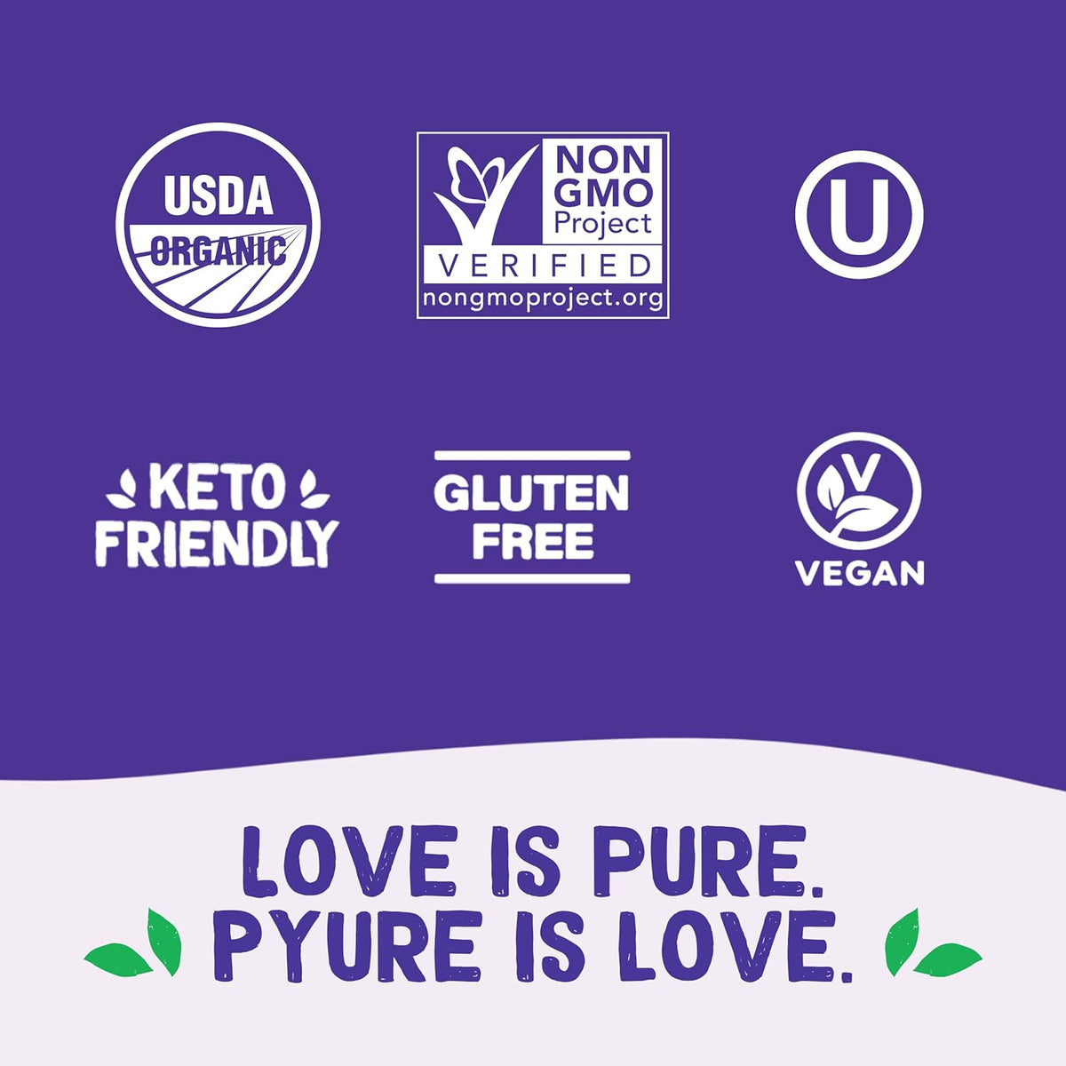 Pyure Organic Stevia Blend | Granulated Sugar Substitute with Zero Calories & Carbs | Keto, Diabetic & Vegan Friendly | Sugary Taste Alternative | USDA Organic, Non-GMO | Good For Baking | 1.5lb (24oz)