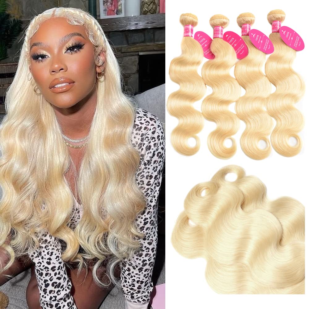 613 Body Wave Brazilian Hair 12A Brazilian 613 Body Wave 4 Bundles (20 22 24 26 )Unprocessed Human Raw Hair Mink Hair Bundles We