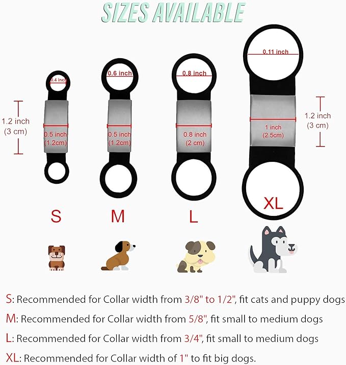 Personalized Dog & Cat ID Tags - Custom Engraved, Slide On, Silent, No Noise - Small, Medium, Large Sizes