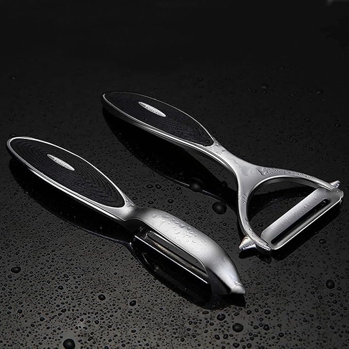 Vegetable, Apple Peelers for kitchen, Fruit, Carrot, Veggie, Potatoes Peeler, Y-Shaped and I-Shaped Stainless Steel Peelers, with Ergonomic Non-Slip Handle & Sharp Blade, Good Sturdy (2PCS)