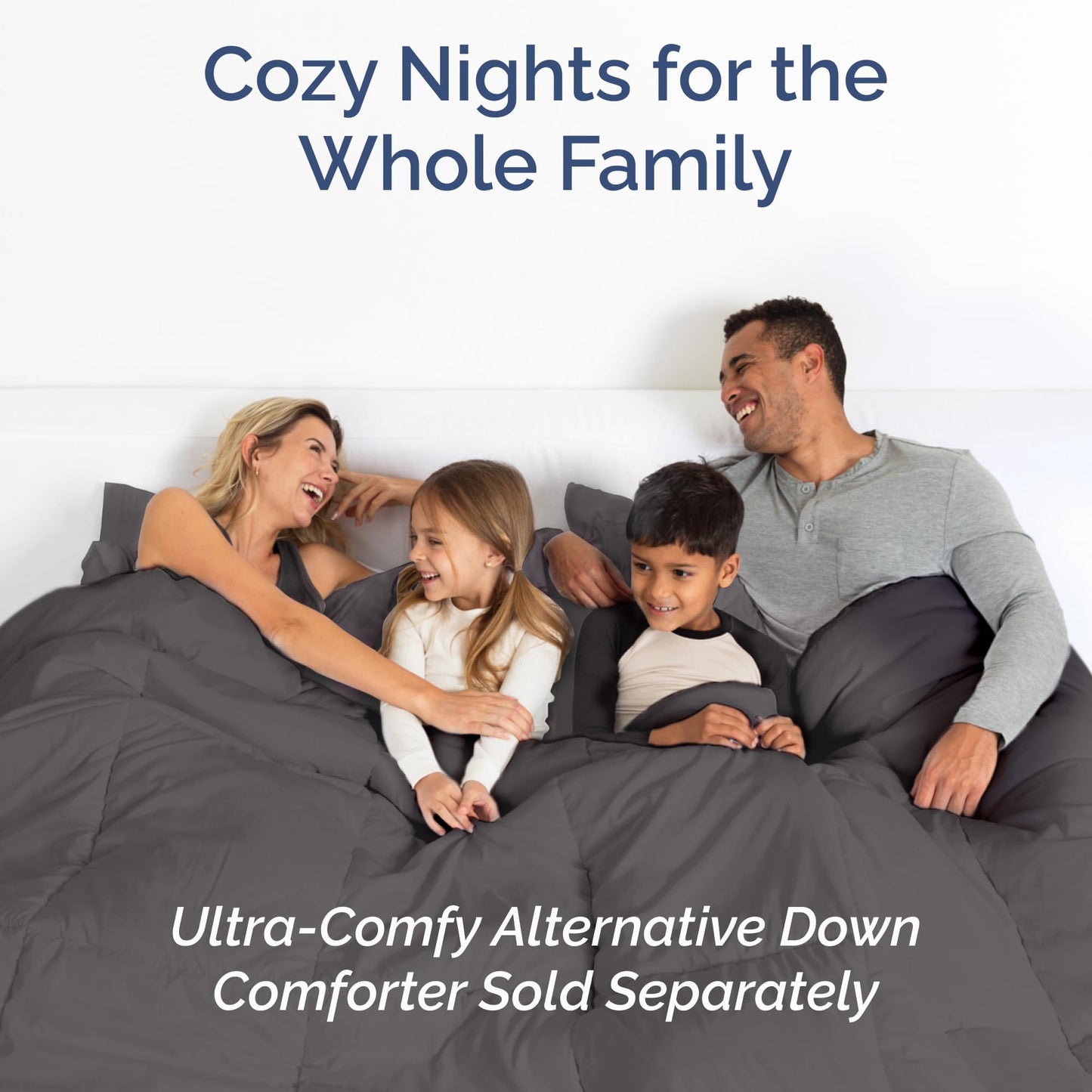 Queen Size 4 Piece Sheet Set - Breathable & Cooling Sheets - Dark Grey