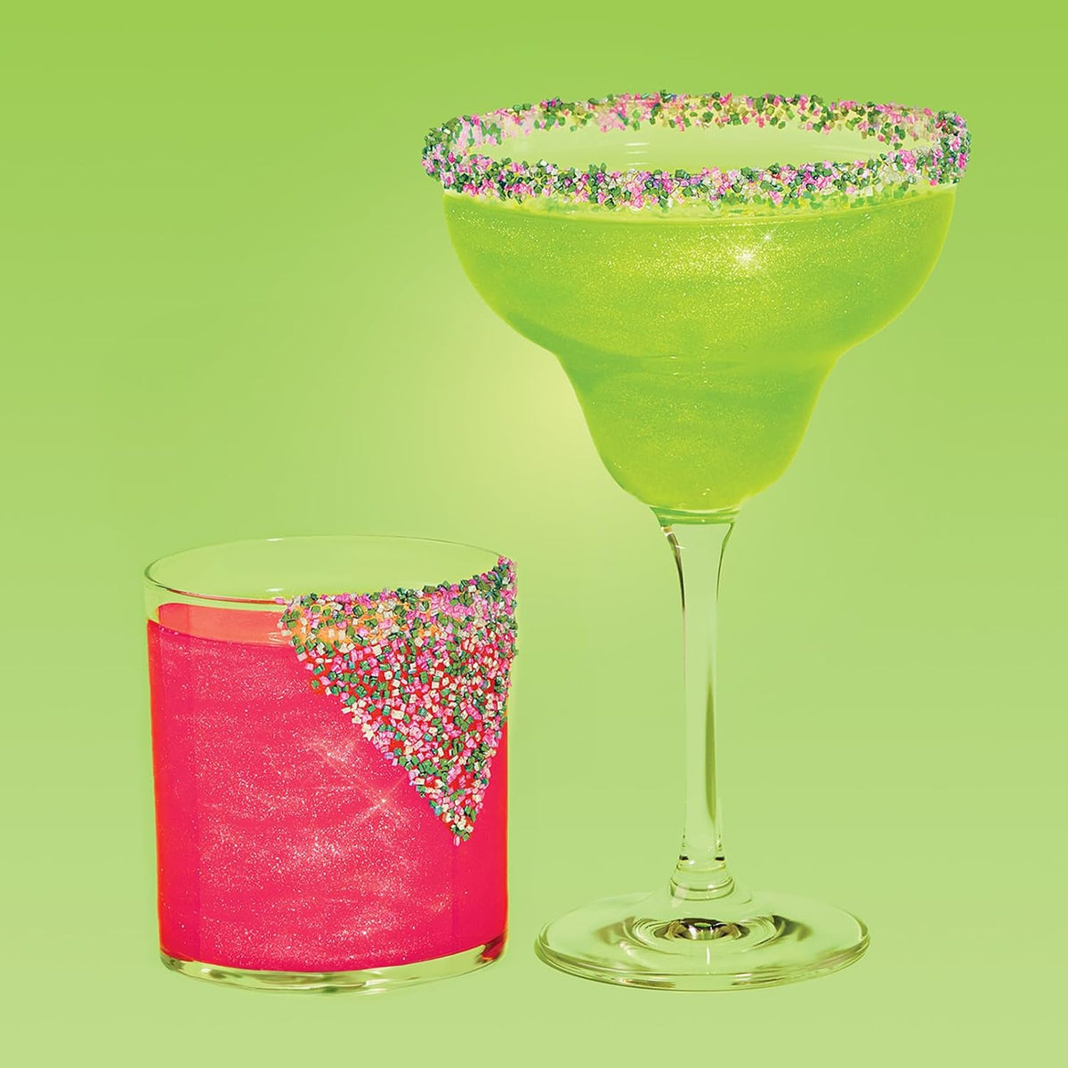 Fancy Sprinkles On The Rocks Margarita Cocktail Kit, for Happy Hour, Parties, Bachelorette, Gifting, & Celebrations