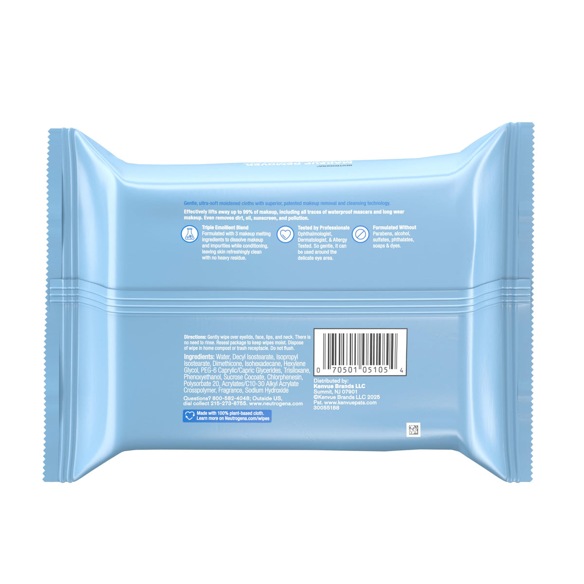 Neutrogena Makeup Remover Wipes, 25 ct, 6 Pack