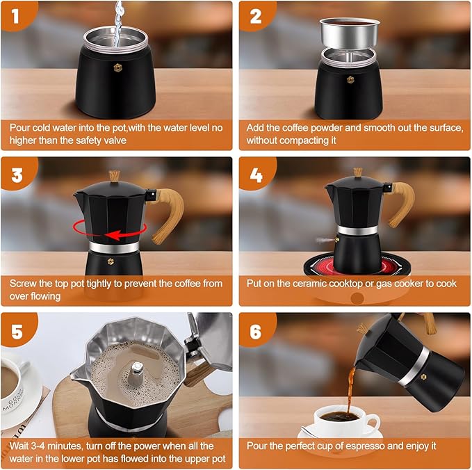 12 Cup Aluminum Espresso Stovetop Moka Pot Express Coffee Maker Percolator Italian Classic Mocha Coffee Machine for Italian and Cuban Cafe Brewing for Home & Camping 600ml 20oz