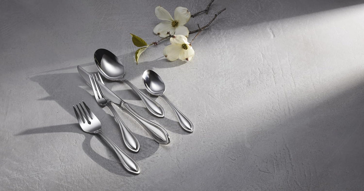 Oneida American Harmony Everyday Flatware Teaspoons, Set of 4