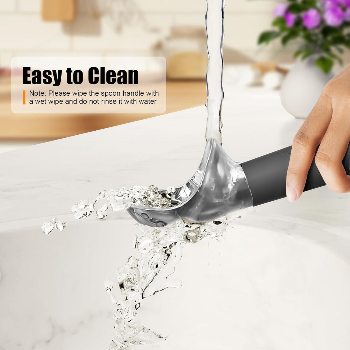 Heated Ice Cream Scoop – Electric Scooper for Hard Ice Cream and Desserts, Handheld Heating Up to 158°F, Rechargeable with LED Display, Easy to Clean, Ideal Summer Gift (Black)