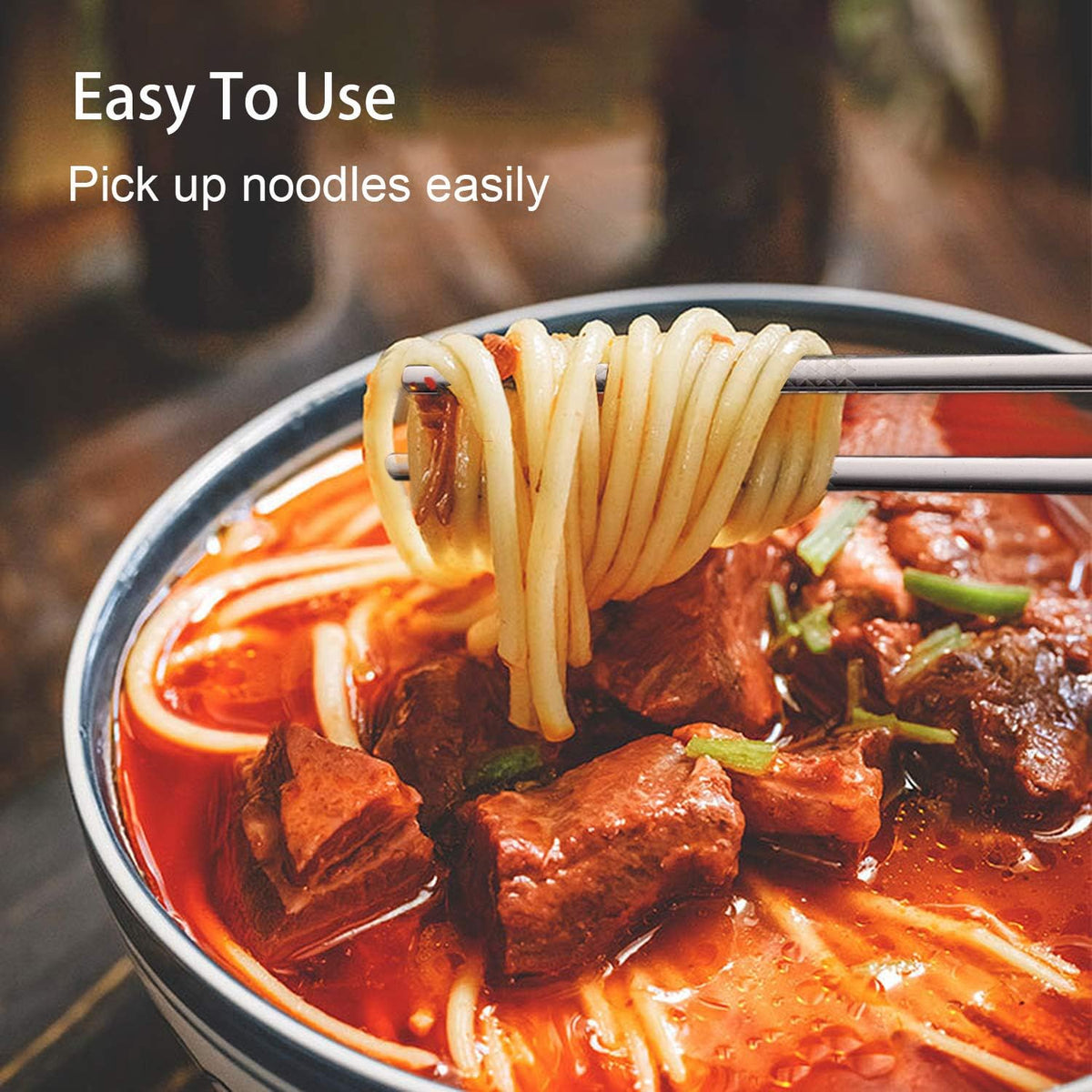 Metal Chopsticks Reusable 316 Stainless Steel Chopsticks Multipack Dishwasher Safe Chop Sticks Square Fancy Laser Engraved Non-slip Korean Chopstick for Cooking Eating 9.45 Inches 5 Pairs Gift Set