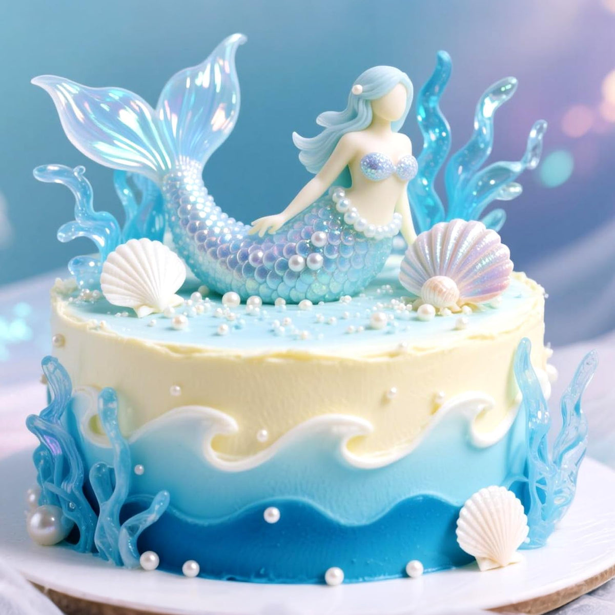 Edible White Pearl Sugar Sprinkles for Cake Decorating, Candy Pearls Cupcake Toppers, 150g/5.29oz, Mix Sprinkles, Baking Cake Decorations, Easter, Wedding Party Chirstmas Supplies