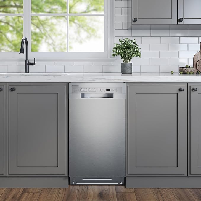 EdgeStar BIDW1802WH 18 Inch Wide 8 Place Setting Built-In Dishwasher