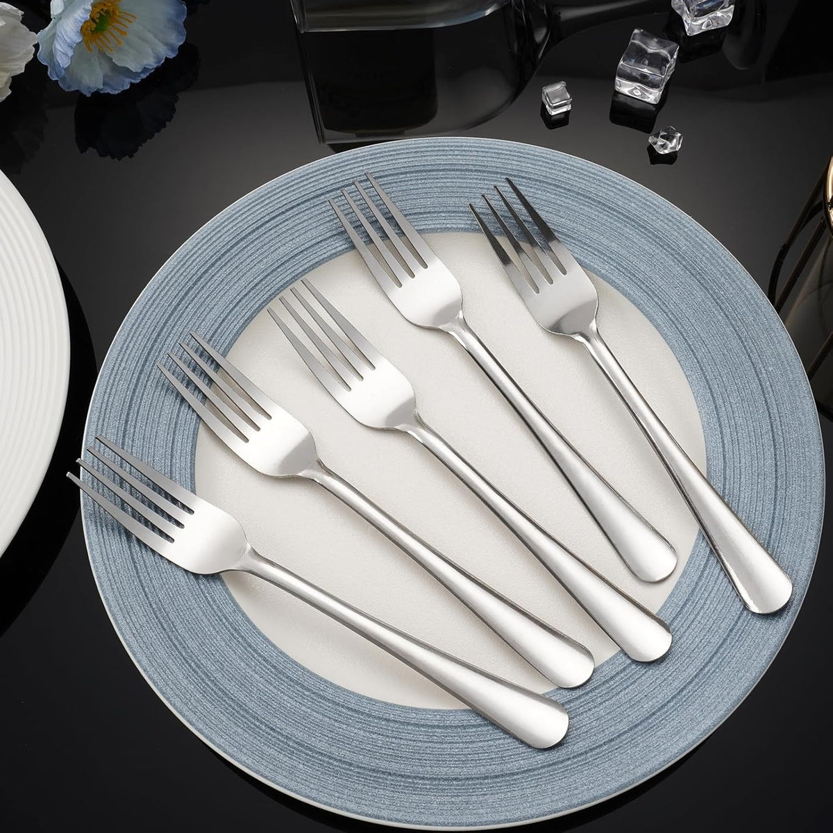 60 PCS Dinner Fork Set - Windsor Stainless Steel Silverware Fork 7.1 Inch with Dishwasher Safe Flatware Forks for 60,Table Forks for Home,Kitchen or Restaurant