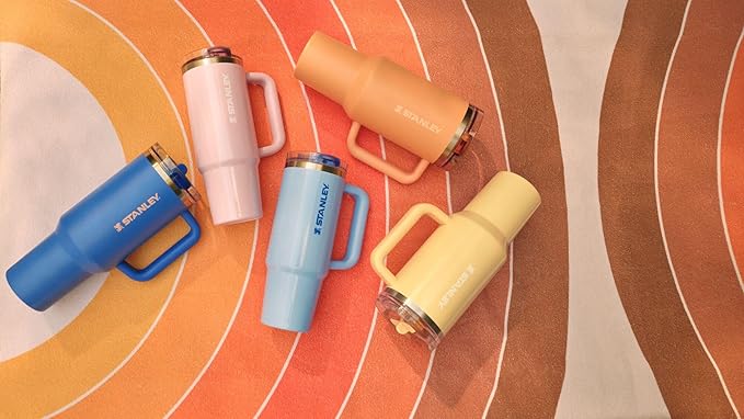 STANLEY Quencher ProTour Flip Straw Tumbler with Leakproof Lid | Built-In Straw & Handle | Cupholder Compatible for Travel | Insulated Stainless Steel Cup | BPA-Free