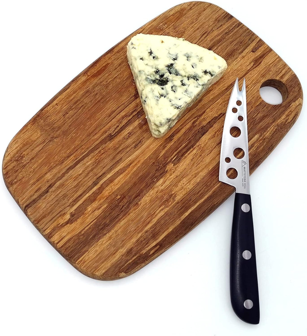 Cheese Knife, MATTSTONE HILL 4 inches All Purpose Cheese Knife - Soft & Semi Hard Cheese Knives, Premium Stainless Steel, Triple Rivet Handle