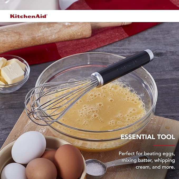 KitchenAid Classic Utility Whisk, 10.5 Inch, Black