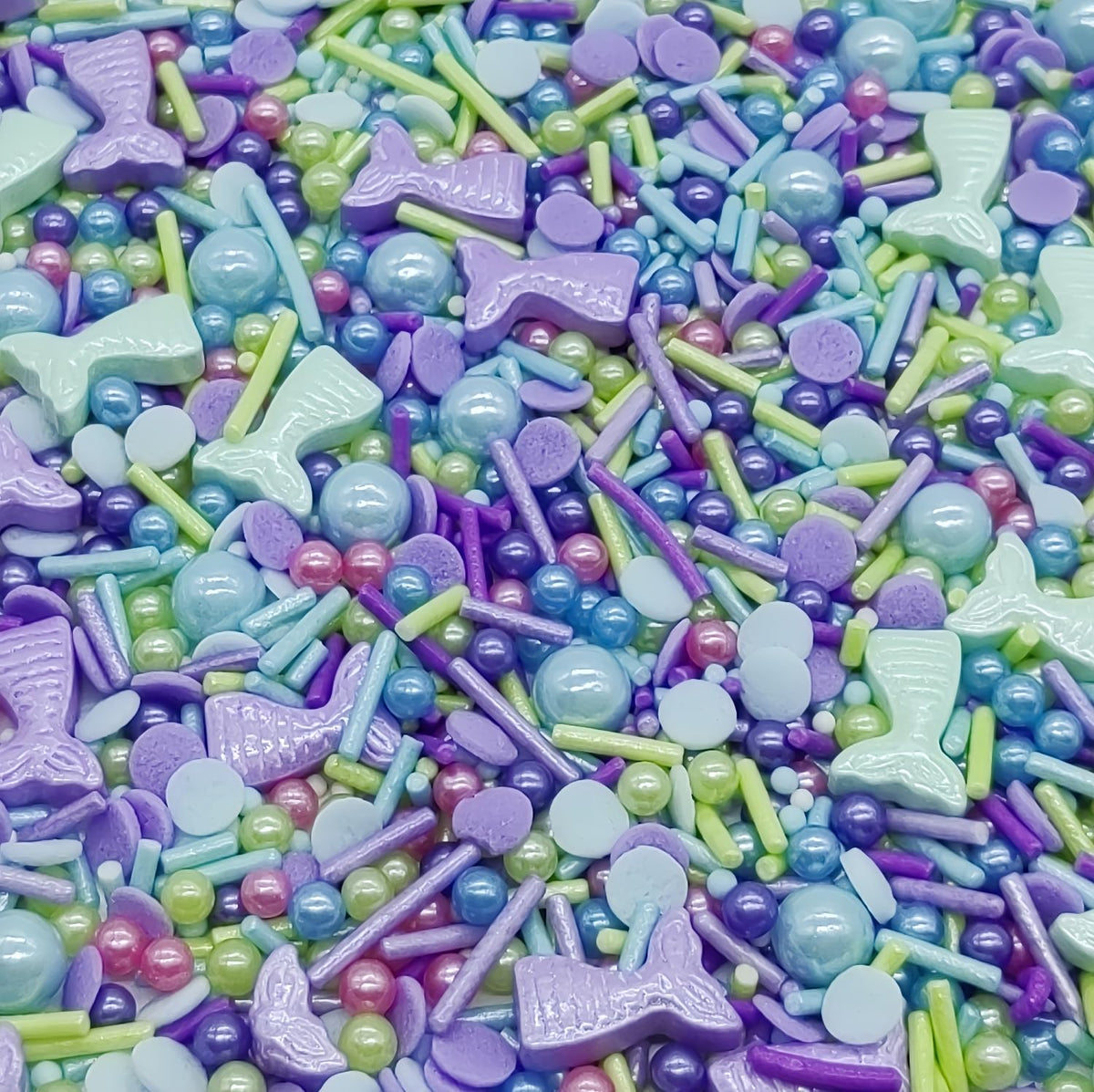 Fishtails Sprinkles Candy Mix Size Edible Pearls Cake Decorations Cupcake Toppers Cookie Decorating Perfect for Wedding Party Valentine Halloween Christmas Supplies 4.58OZ