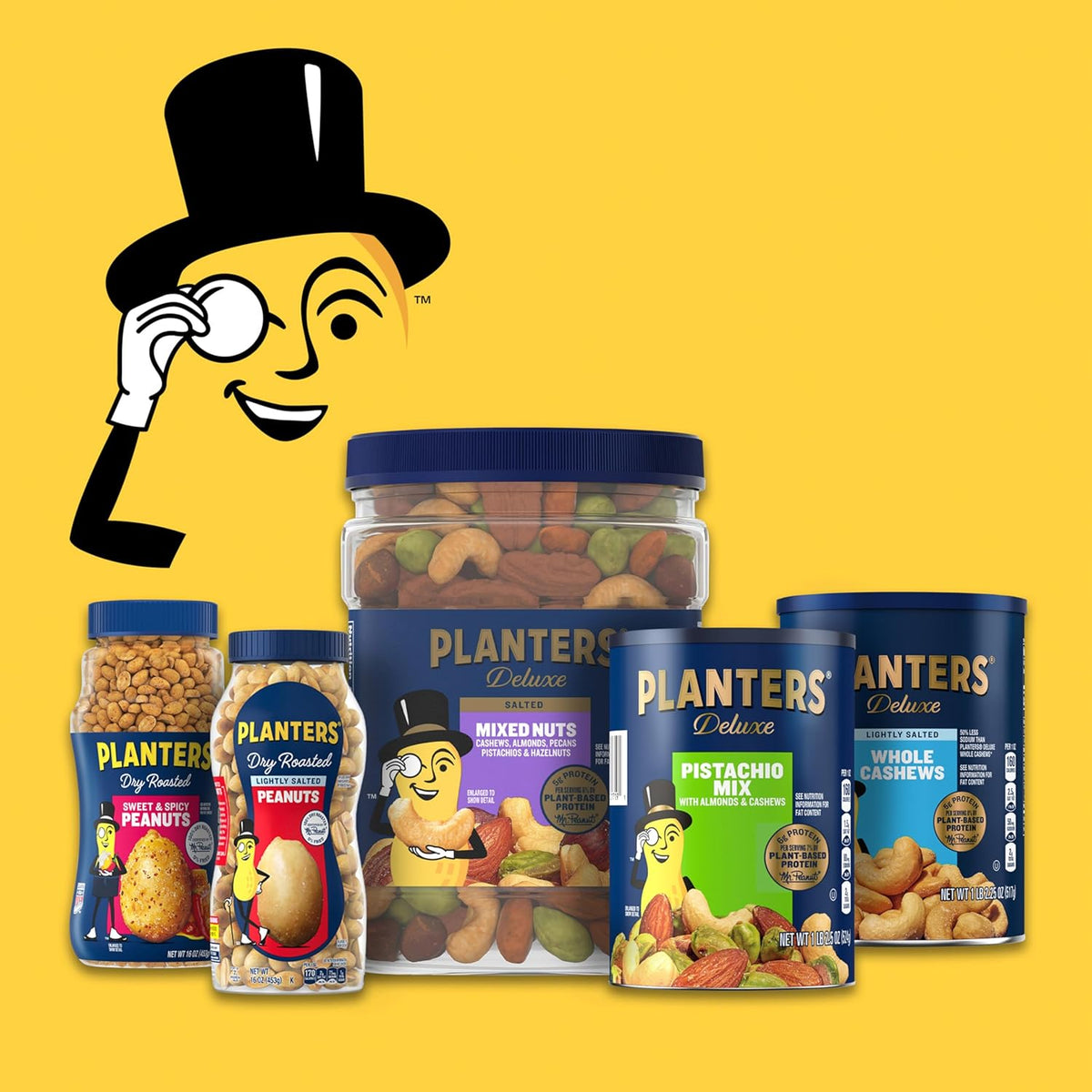 PLANTERS Pistachio Nuts Lovers Nut Mix with Pistachios no shell, Almonds & Cashews, Party Snacks, Plant-Based Protein, After School Snack, Bulk Nuts, Kosher 1lb 2.5oz