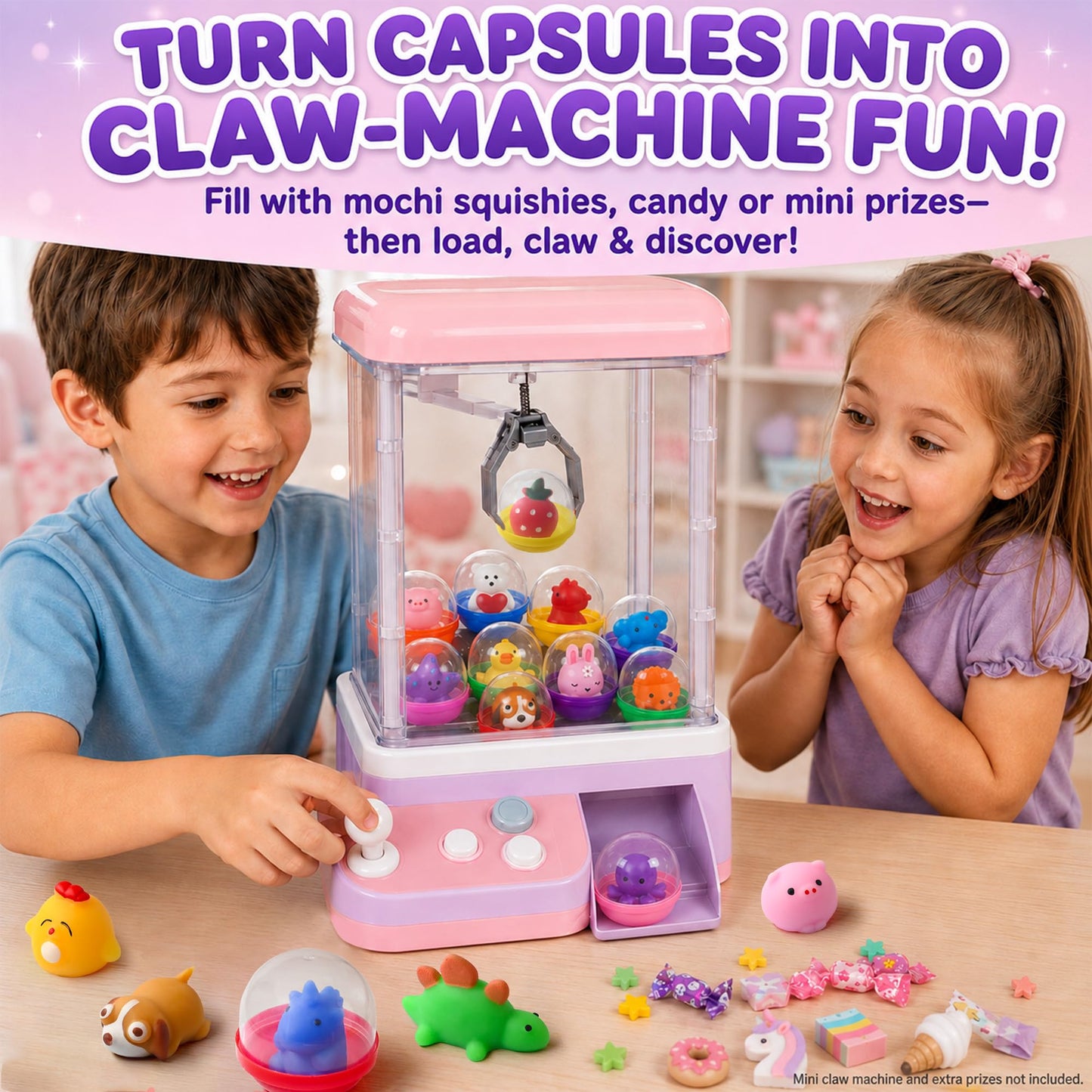 15 Mochi Squishy Toys with 15 Reusable Capsules | On-the-Go Sensory Play, Mess-Free Storage | Perfect Party Favors, Classroom Prizes, Goodie Bag Stuffers, Travel Toys for Kids