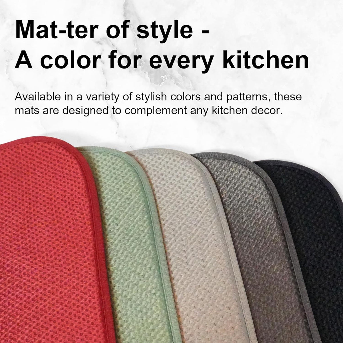 Dark Gray Dish Drying Mats 20" x 15", XL Kitchen Drying Mat for Counter, Microfiber Dish Dryer Mat, Microfiber Dish Rack Mat, Foldable Dish Drying Pad for Dishes, Pots, Pans (Dark Gray)