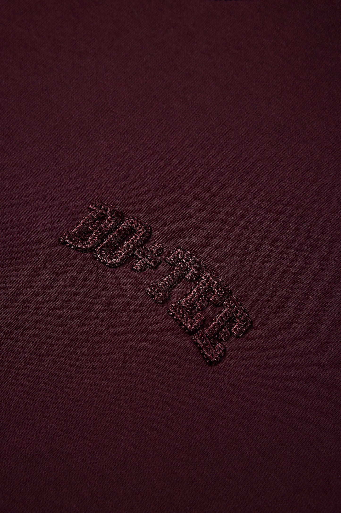 Oversized Crew-Neck Jumper in Burgundy