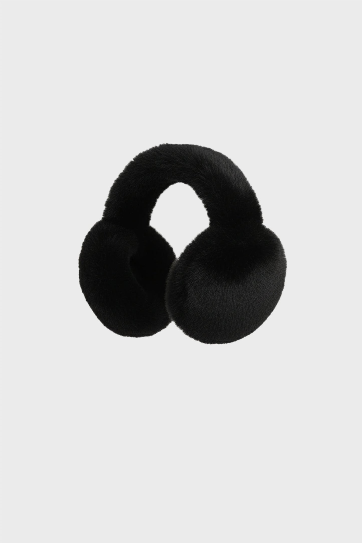Faux-Fur Earmuffs in Black