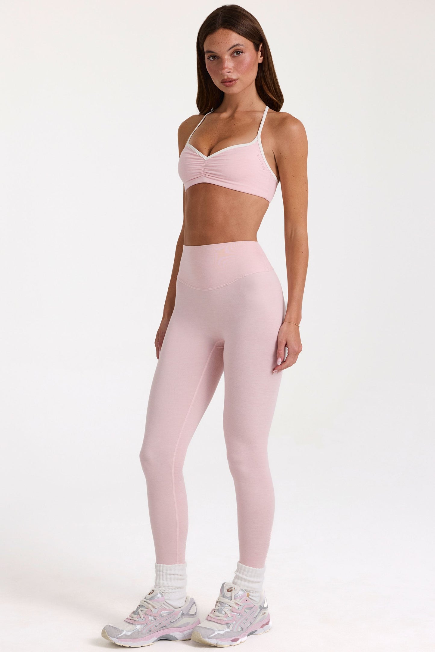 Soft Active Leggings in Blush Marl
