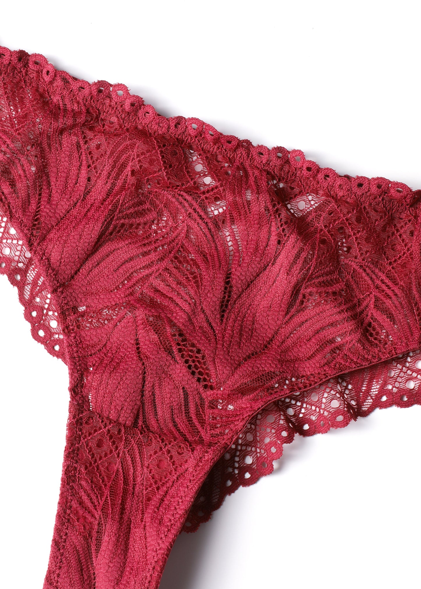 MIRA Plus Sexy Red Lace Brief Panties