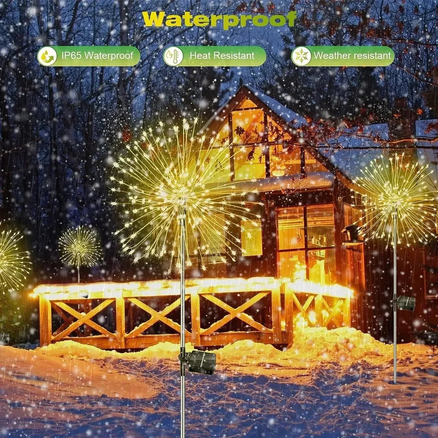 GCTECHING Solar Firework Garden Lights