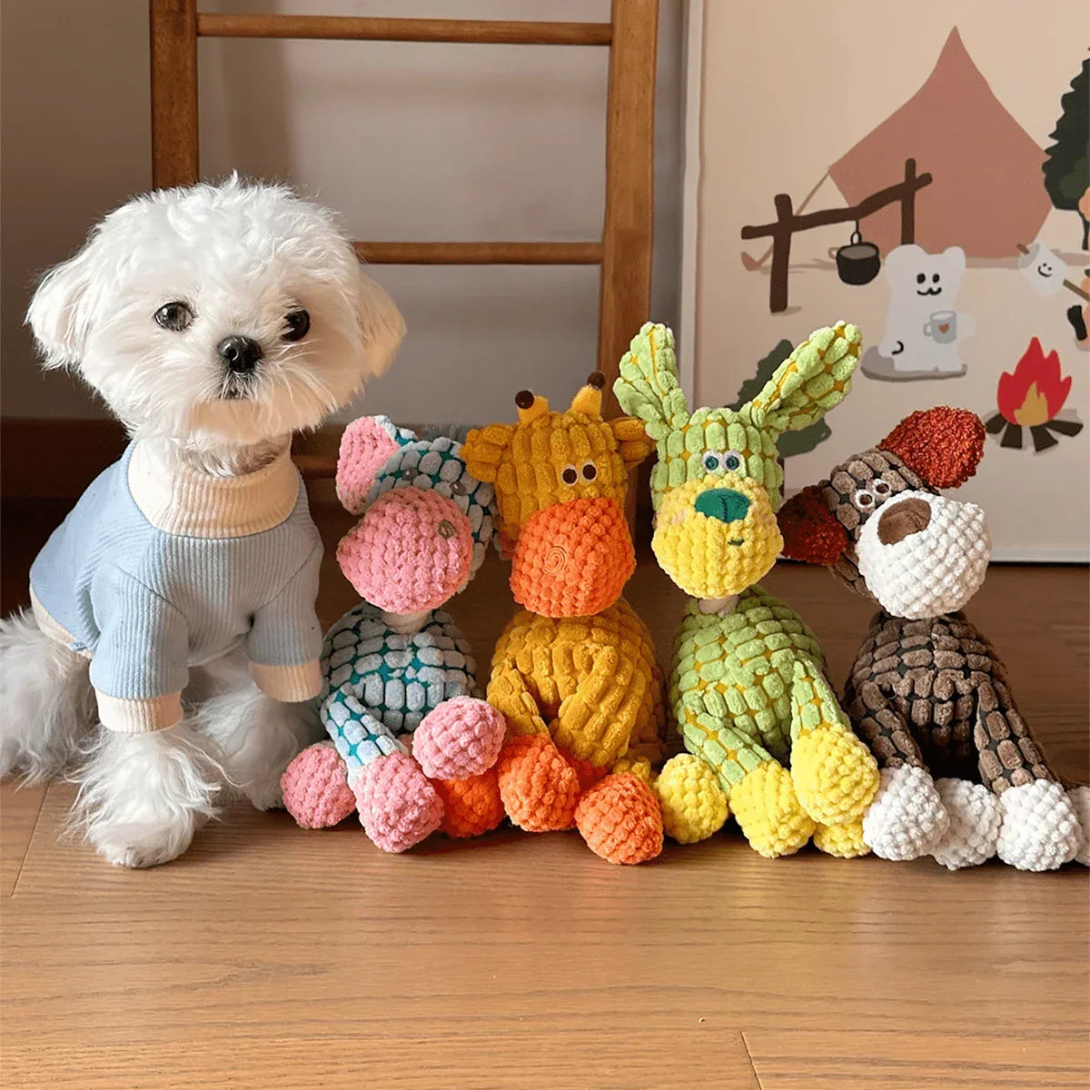 Cute Donkey Squeaky Dog Toy
