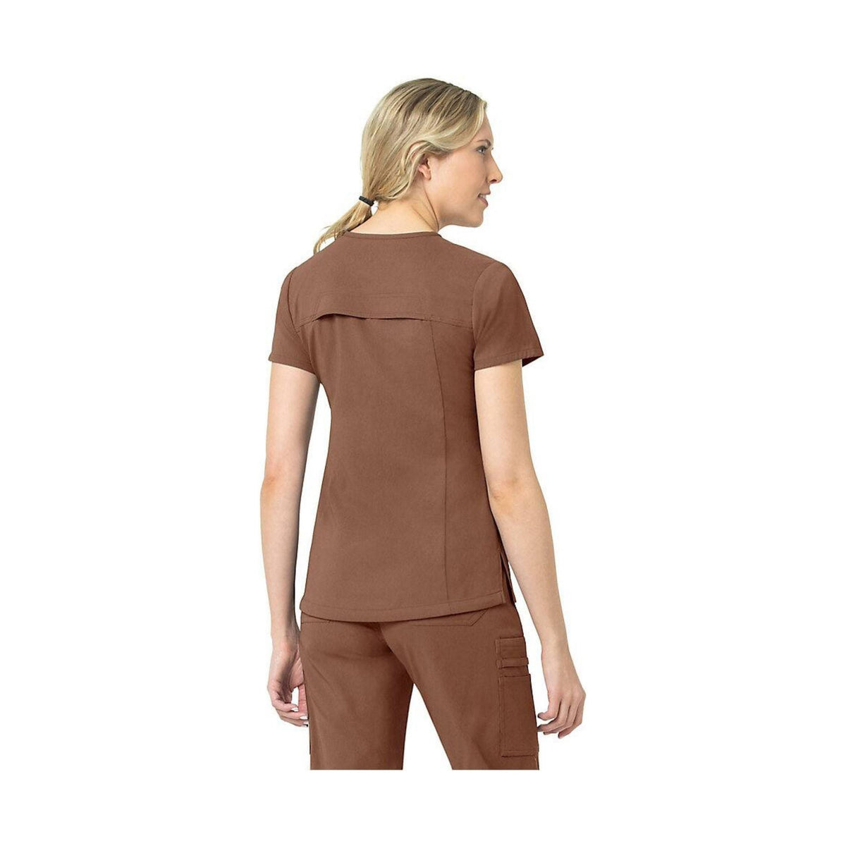 Carhartt Women's Modern Fit Tuck In Scrub Top - Nutmeg