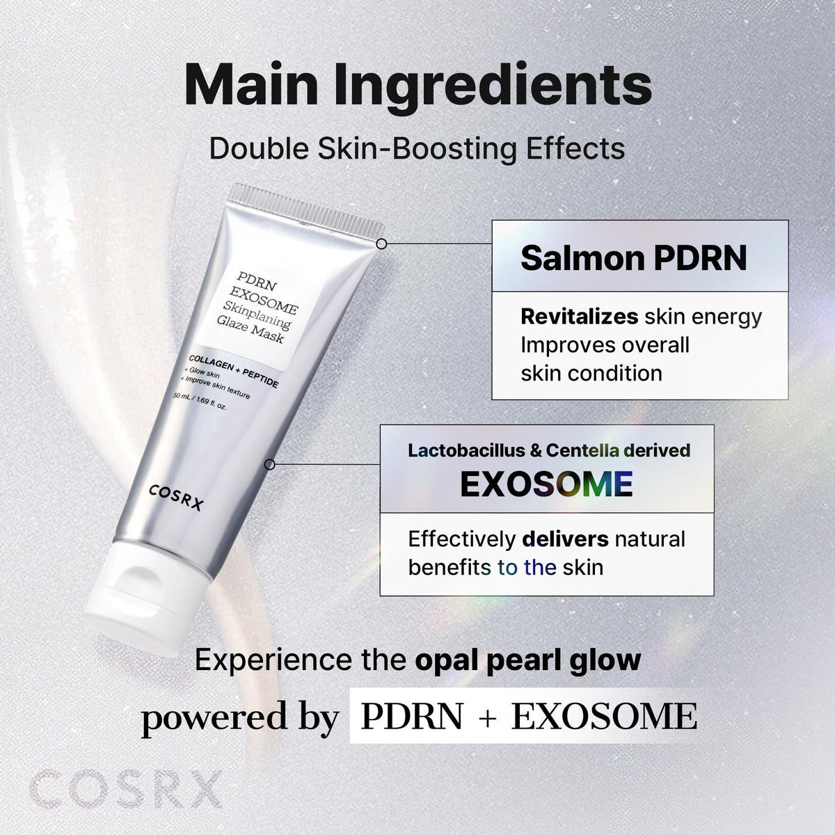 COSRX PDRN Exosome Overnight Face Mask, Korean Glass Skin Glow, 1.69 fl oz
