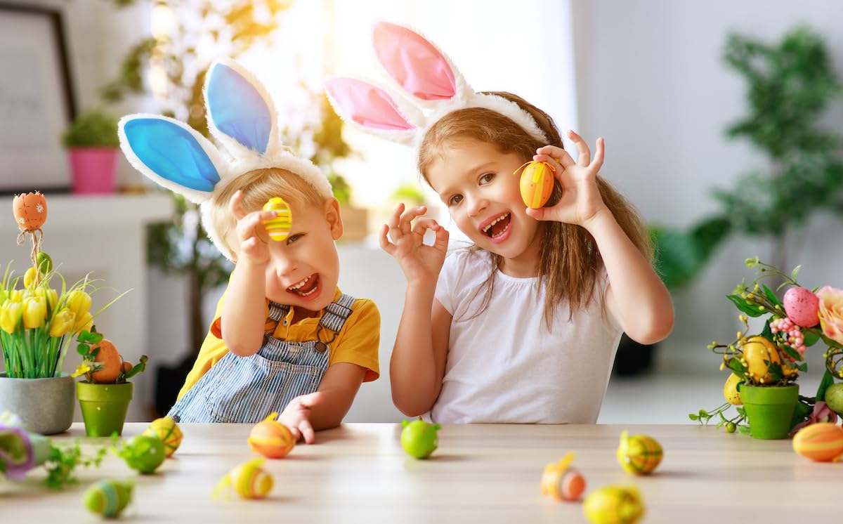 CRAVEBOX Easter Basket Gift 40ct – Fully Stocked Easter Gift Basket for Kids & Adults