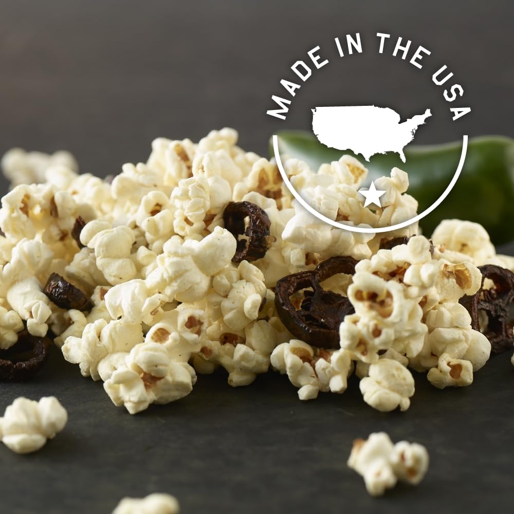 Fire Corn Jalapeño White Cheddar Popcorn – 6-Pack (4.5 oz Each) | Gluten Free & Non-GMO